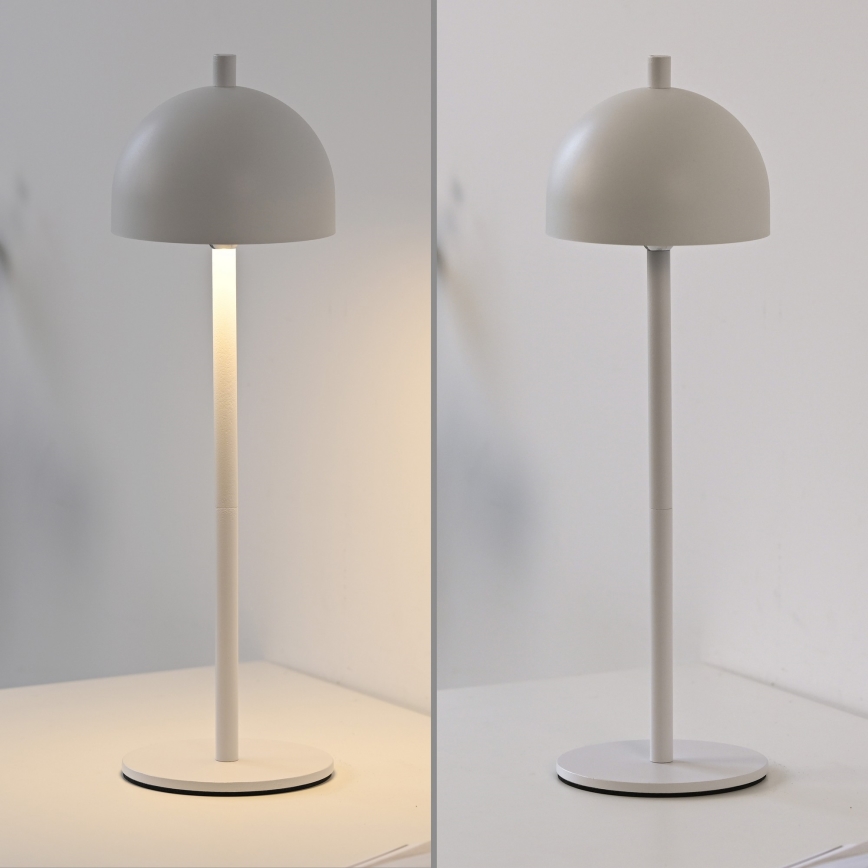 Schöner Wohnen 19244-16 - LED zatemnljiva na dotik upravljana polnilna zunanja namizna svetilka BELLIS LED/2,5W/5V 2600 mAh IP54 bela