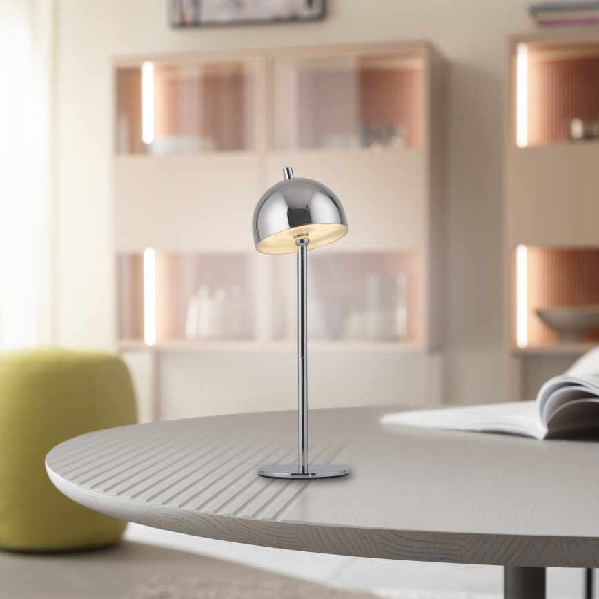 Schöner Wohnen 19244-17 - LED zatemnjevalna, na dotik upravljana, polnilna zunanja namizna svetilka BELLIS LED/2,5W/5V 2600 mAh IP54 sijajni krom