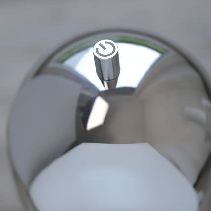 Schöner Wohnen 19244-17 - LED zatemnjevalna, na dotik upravljana, polnilna zunanja namizna svetilka BELLIS LED/2,5W/5V 2600 mAh IP54 sijajni krom