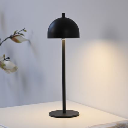 Schöner Wohnen 19244-18 - Zunanja polnilna LED namizna svetilka BELLIS, s funkcijo zatemnitve, upravljanje na dotik, LED/2,5W/5V, 2600 mAh, IP54, črna