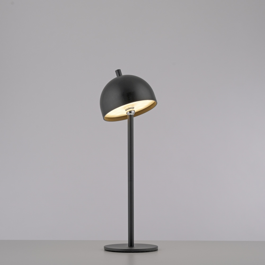 Schöner Wohnen 19244-18 - Zunanja polnilna LED namizna svetilka BELLIS, s funkcijo zatemnitve, upravljanje na dotik, LED/2,5W/5V, 2600 mAh, IP54, črna