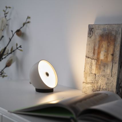 Schöner Wohnen 19244-39 - LED zatemnjevalna polnilna zunanja namizna svetilka BELLIS, upravljanje na dotik, LED/2,5 W/5 V, 2600 mAh, IP54, siva