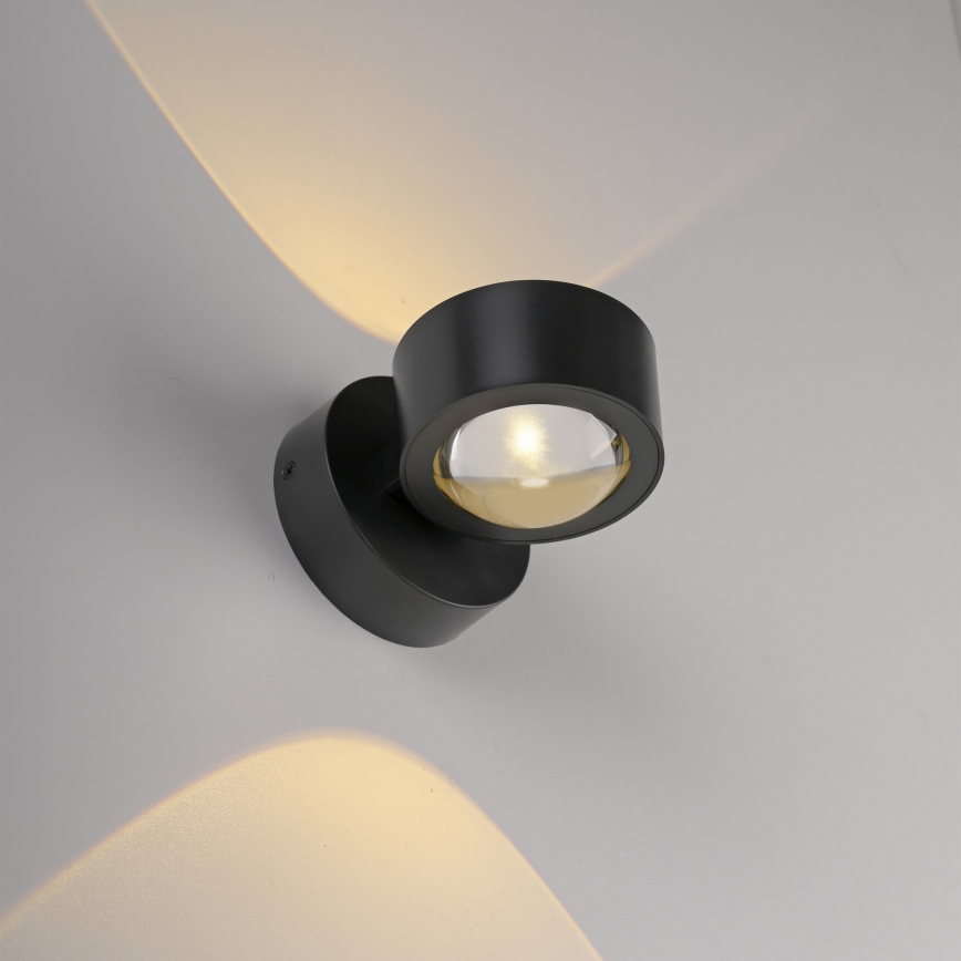 Schöner Wohnen 19331-18 - LED stenska svetilka CHIA 2xLED/2W/230V črna