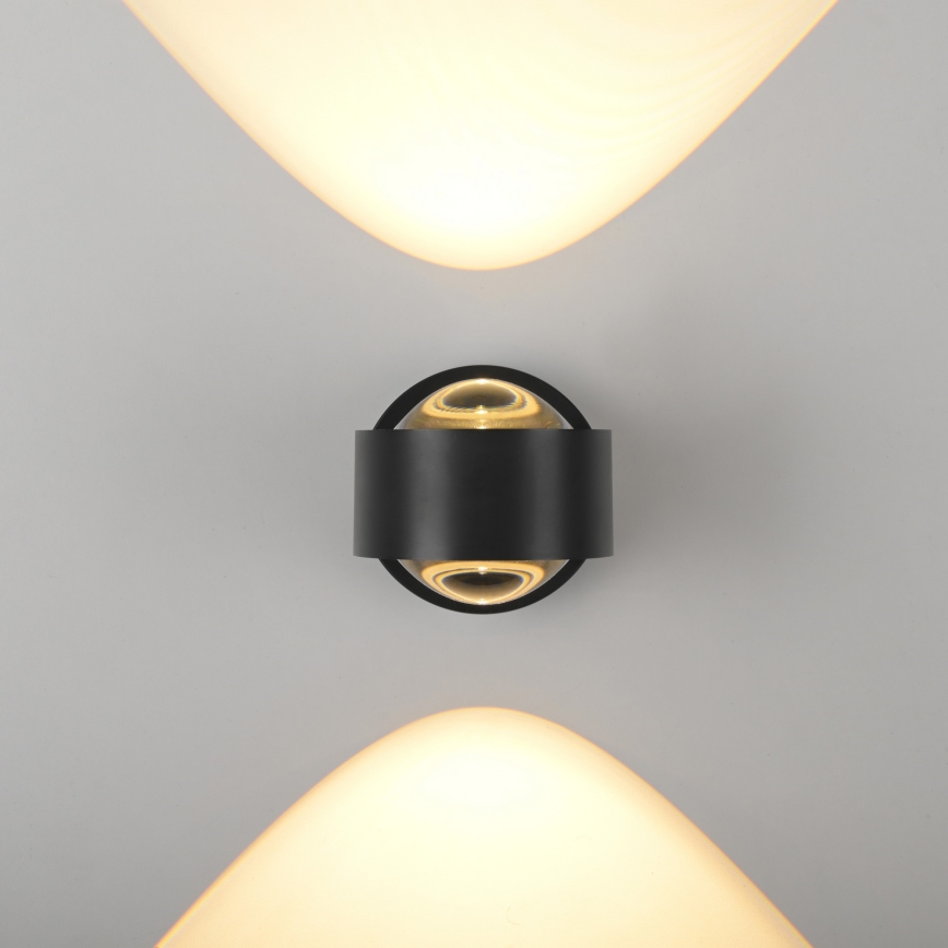 Schöner Wohnen 19331-18 - LED stenska svetilka CHIA 2xLED/2W/230V črna