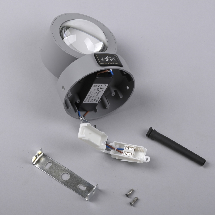 Schöner Wohnen 19331-21 - LED stensko svetilo CHIA 2xLED/2W/230V antracitno