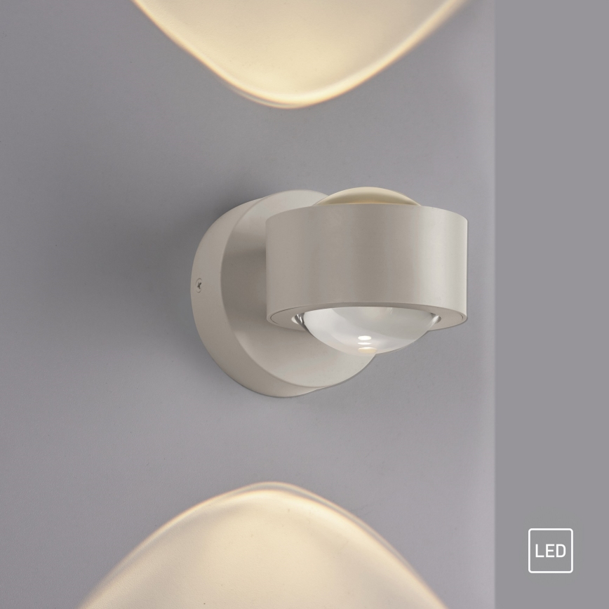 Schöner Wohnen 19331-39 - LED stenska svetilka CHIA 2xLED/2W/230V siva