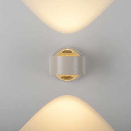 Schöner Wohnen 19331-39 - LED stenska svetilka CHIA 2xLED/2W/230V siva