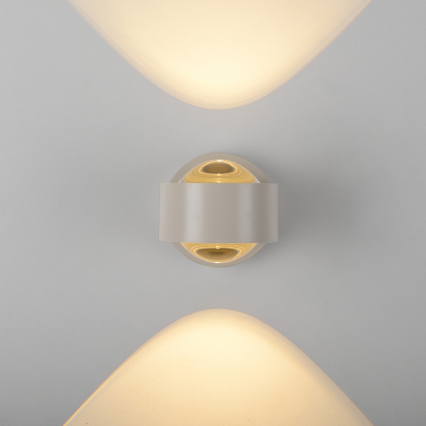 Schöner Wohnen 19331-39 - LED stenska svetilka CHIA 2xLED/2W/230V siva