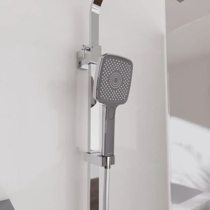 Schütte 60531 - Tuš komplet s termostatsko baterijo OCEAN, sijajni krom/antracit