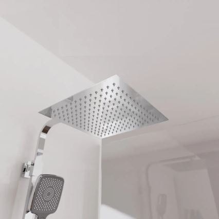 Schütte 60531 - Tuš komplet s termostatsko baterijo OCEAN, sijajni krom/antracit