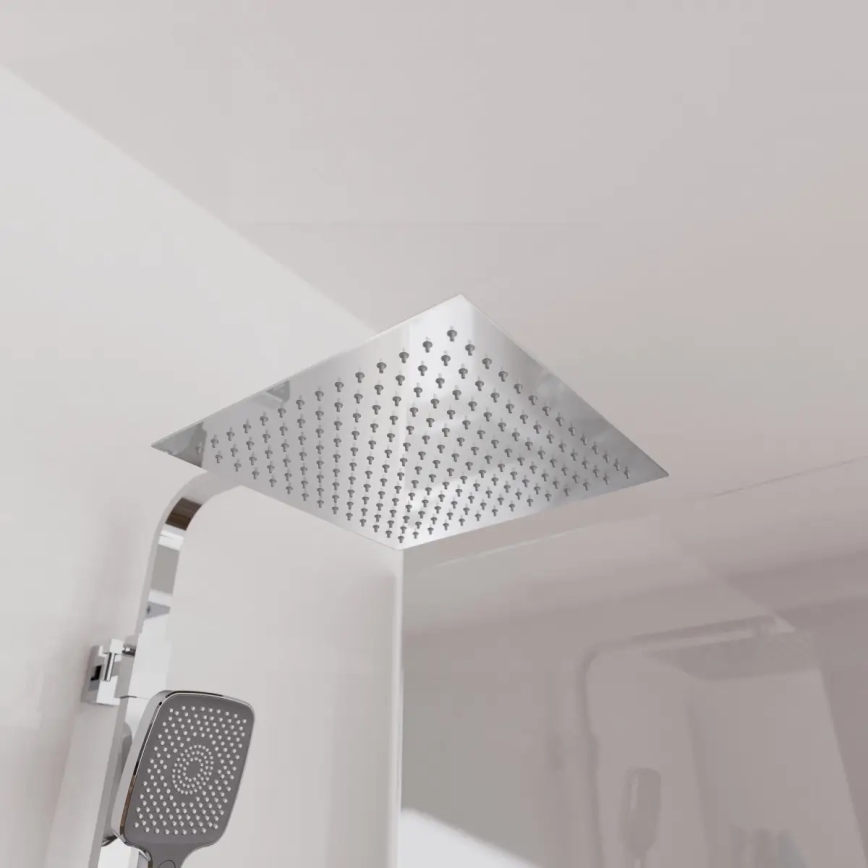 Schütte 60531 - Tuš komplet s termostatsko baterijo OCEAN, sijajni krom/antracit