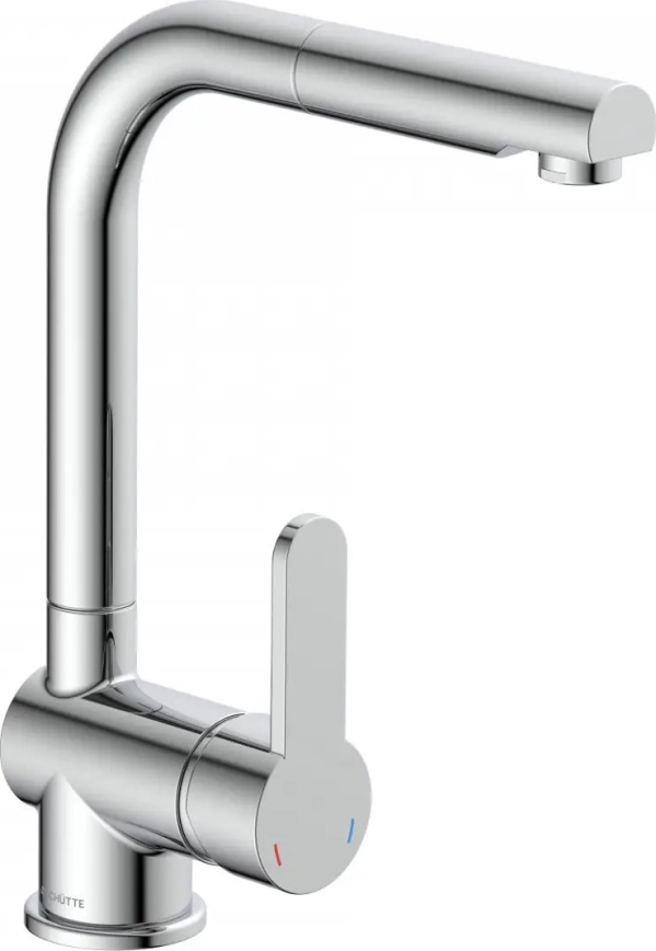 Schütte 79700 - Kuhinjska pipa z izvlečno prho LONDON, sijajni krom