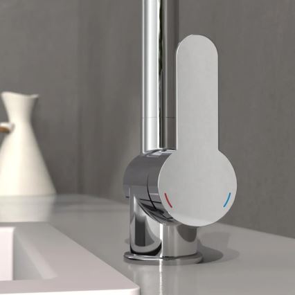 Schütte 79700 - Kuhinjska pipa z izvlečno prho LONDON, sijajni krom