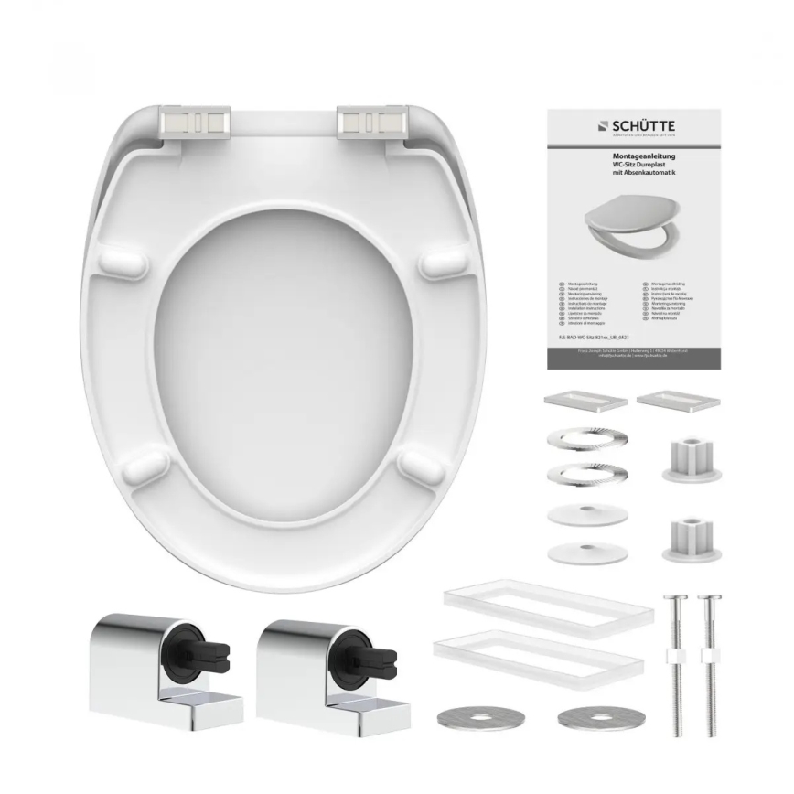 Schütte 82100-A - bela SoftClose WC deska, duroplast
