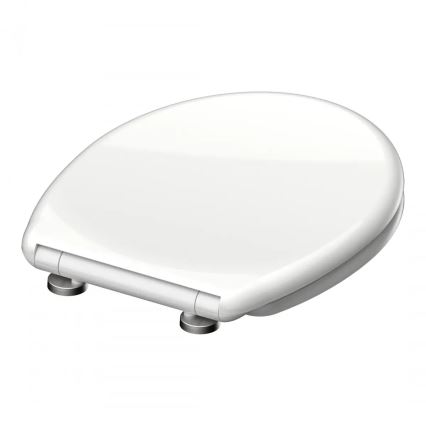 Schütte 82300-A - WC sedež v beli barvi, s mehkim zapiranjem SoftClose, iz duroplasta