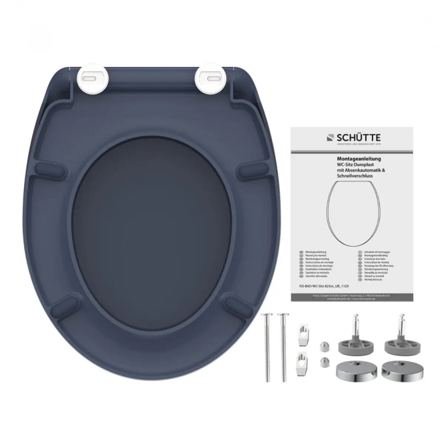 Schütte 82304-A - WC sedež ANTRACIT SoftClose, duroplast