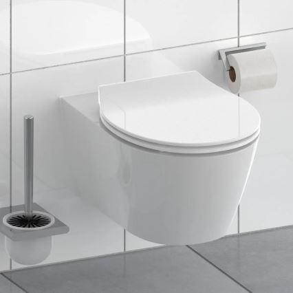 Schütte 82700 - WC sedež SLIM WHITE SoftClose duroplast