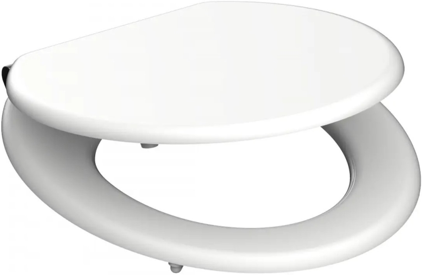 Schütte 84100-A - Beli WC sedež s tiho zapiranjem (SoftClose), iz MDF lesa