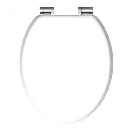 Schütte 84100-A - Beli WC sedež s tiho zapiranjem (SoftClose), iz MDF lesa
