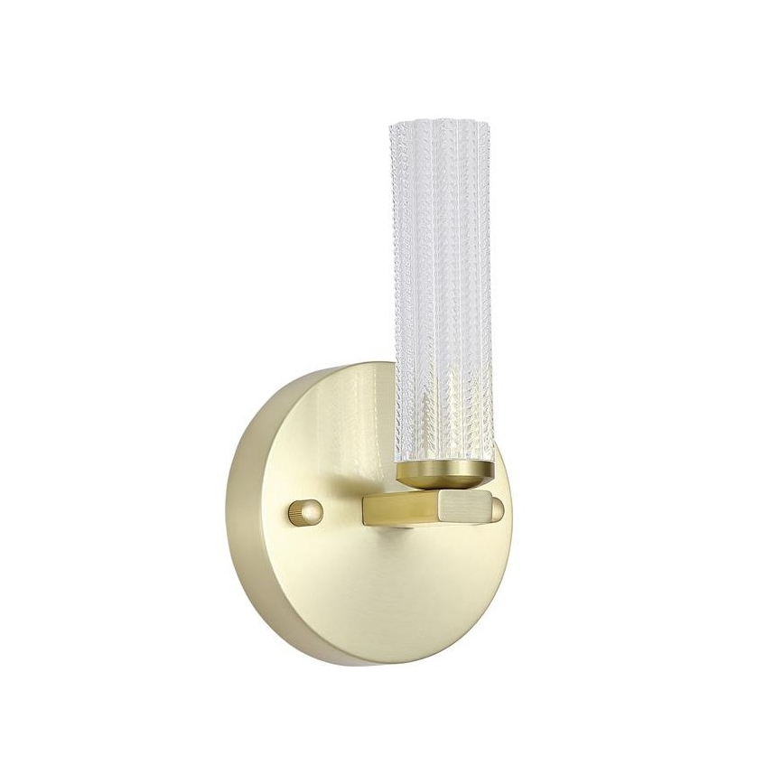 Searchlight - LED zatemnljivo kopalniško stensko svetilo ABERDEEN LED/7W/230V IP44 medenina