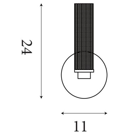 Searchlight - LED zatemnljivo kopalniško stensko svetilo ABERDEEN LED/7W/230V IP44 medenina