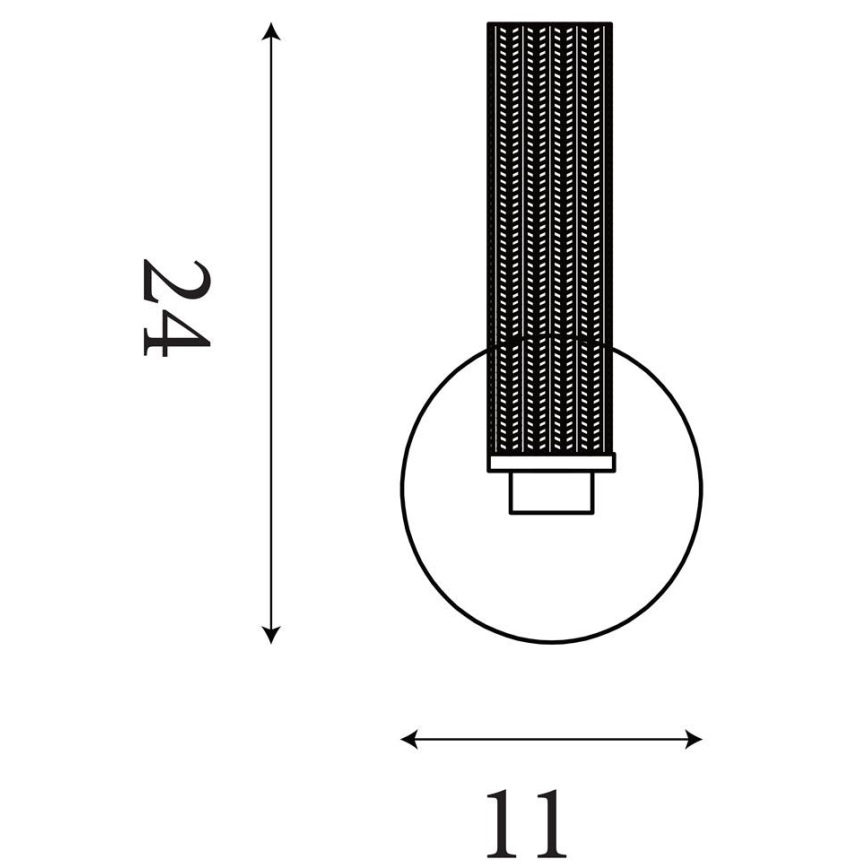 Searchlight - LED zatemnljivo kopalniško stensko svetilo ABERDEEN LED/7W/230V IP44 medenina