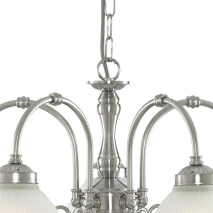 Searchlight - Lestenec na verigi AMERICAN DINER 5xE14/60W/230V sijajni krom