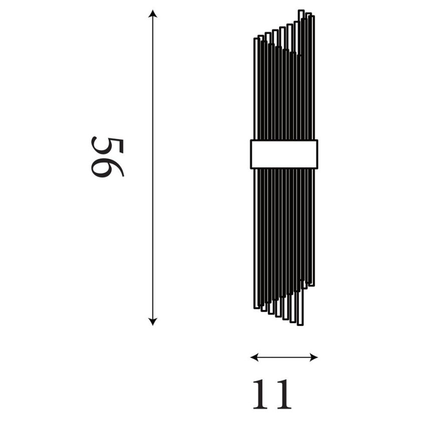 Searchlight - Stensko svetilo LARA 2xE14/60W/230V
