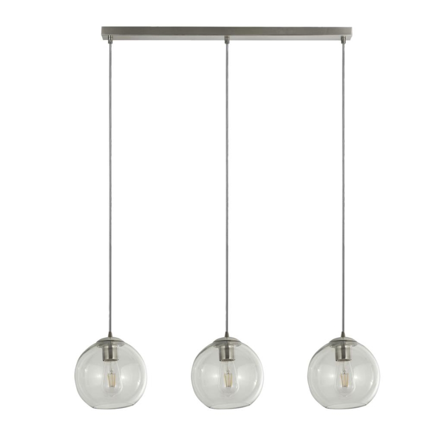 Searchlight - Lestenec na vrvici PENDANT 3xE27/40W/230V mat krom