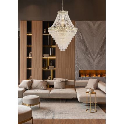 Searchlight - Lestenec na verigi LOUIS PHILLIPE 28xE14/60W/230V