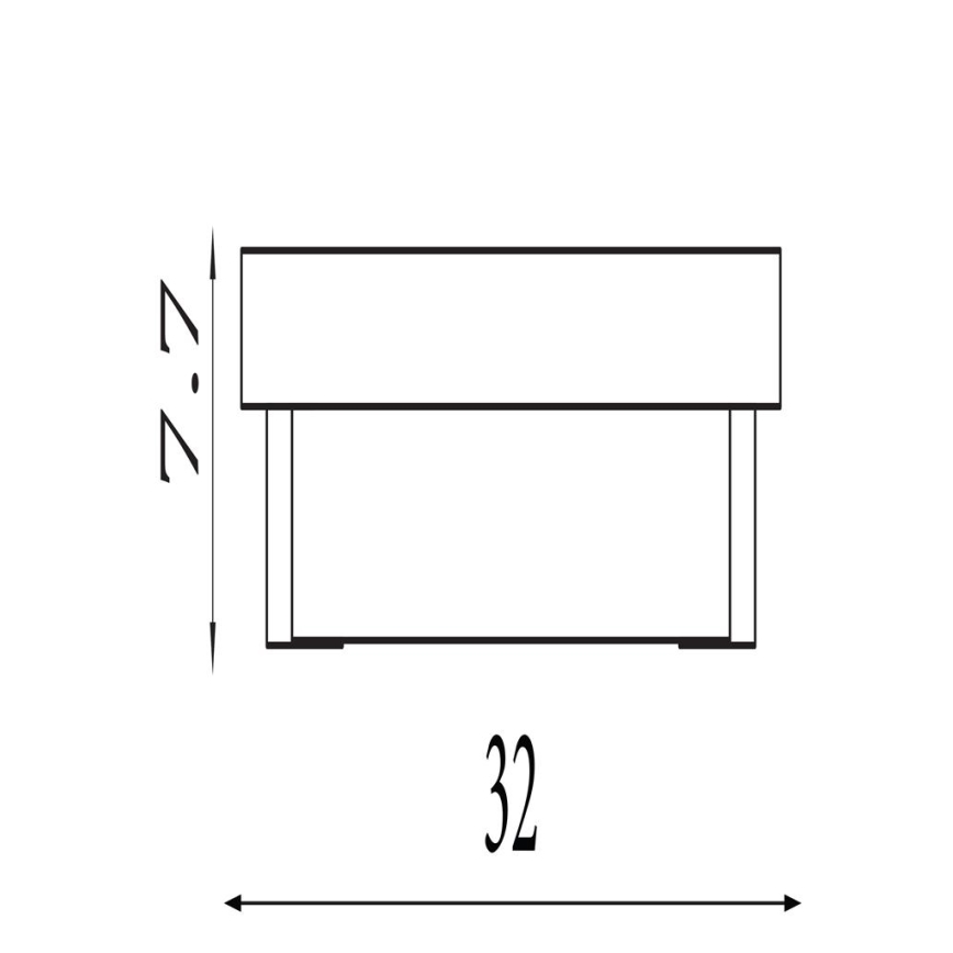 Searchlight - LED stensko svetilo ANCHOR LED/12W/230V