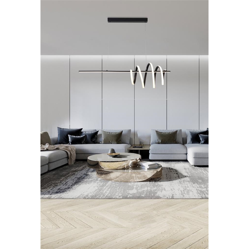 Searchlight - LED zatemljiv viseči lestenec na jeklenem lanku SWORD LED/40W/230V 3000K