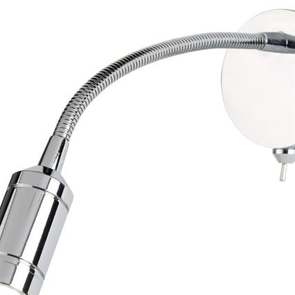 Searchlight - LED Fleksibilna mala svetilka ADJU LED/1W/230V sijajni krom