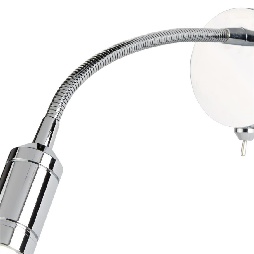Searchlight - LED Fleksibilna mala svetilka ADJU LED/1W/230V sijajni krom