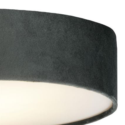 Searchlight - Stropna svetilka DRUM PLEAT 2xE27/15W/230V siva