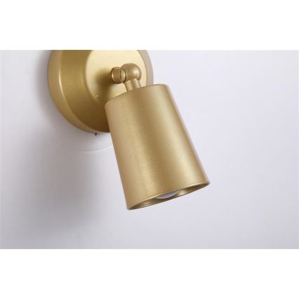 Searchlight - LED zatemnjiva polnilna stenska svetilka CONE LED/1,5W/5V zlata