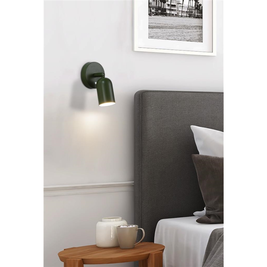 Searchlight - LED zatemnjevalno polnilno stensko svetilo CONE LED/1,5W/5V zeleno