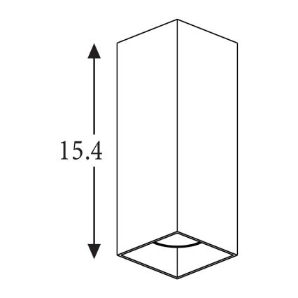 Searchlight - Stenska svetilka DON 2xGU10/10W/230V črna