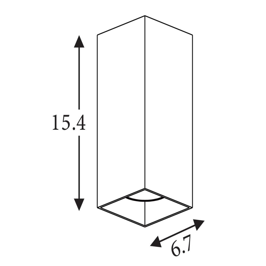 Searchlight - Stensko svetilo DON 2xGU10/10W/230V bela