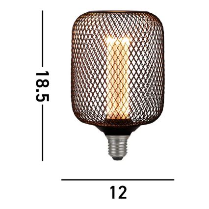 Searchlight - Zatemnjiva LED dekorativna žarnica WIRE MESH E27/4,5W/230V 2700K