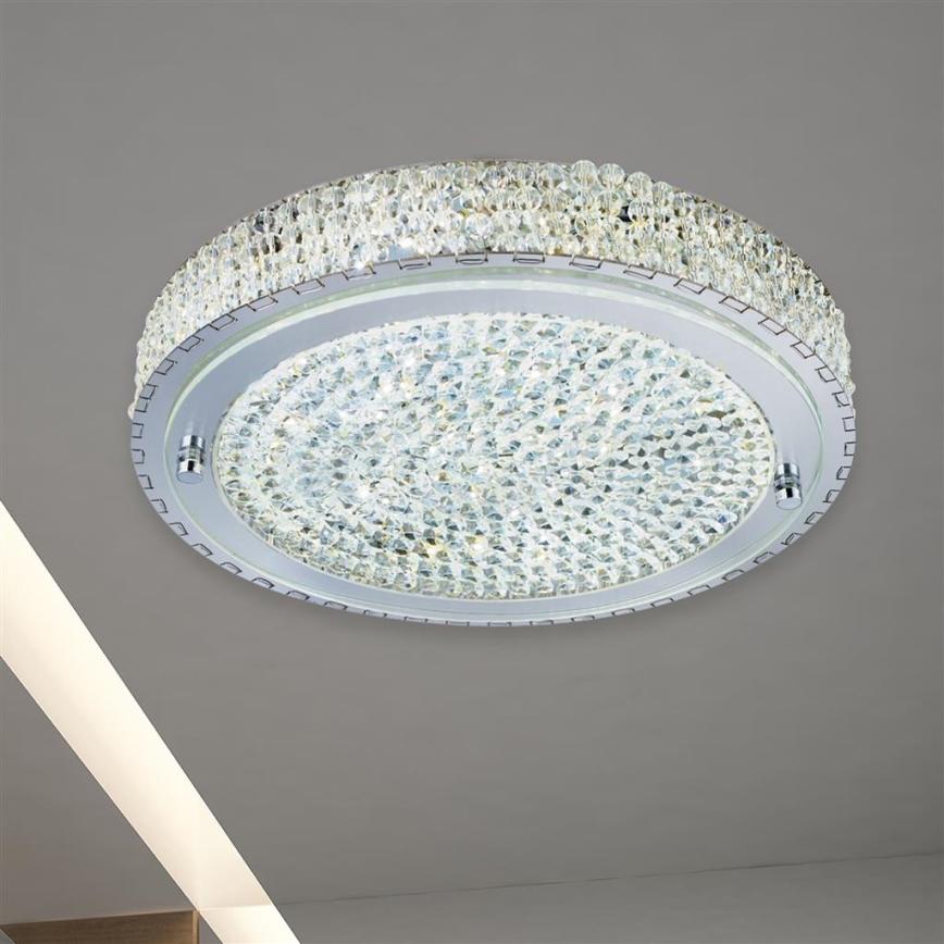 Searchlight - LED Stropna svetilka FLUSH LED/24W/230V pr. 40 cm krom