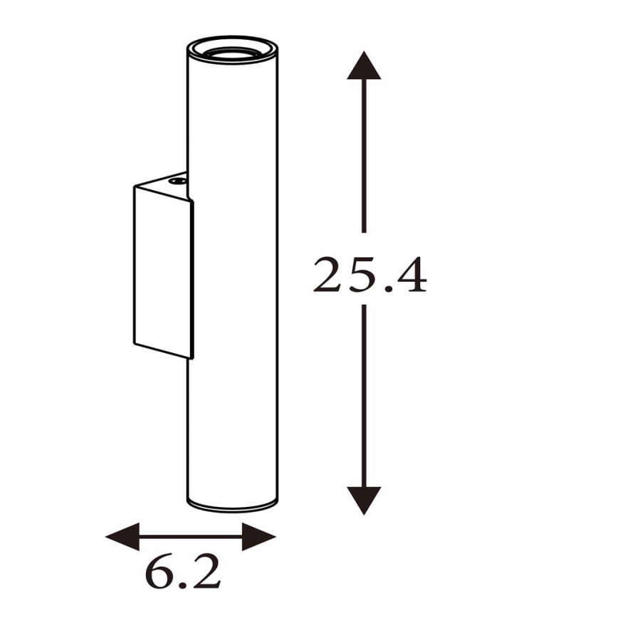 Searchlight - Stensko svetilo BEACON 2xGU10/10W/230V zlato