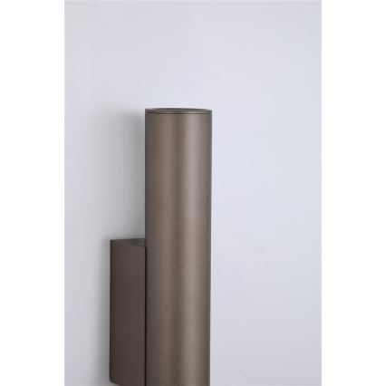 Searchlight - Stenska svetilka BEACON 2xGU10/10W/230V rjava