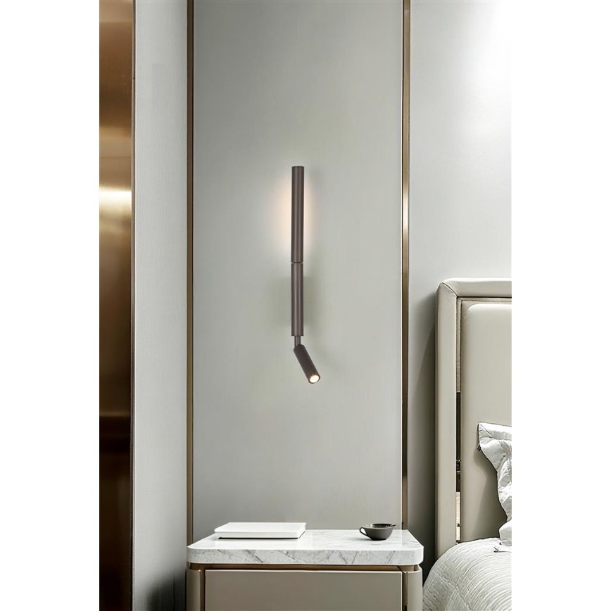 Searchlight - LED točkovna svetilka ARCHITECT LED/7W/230V rjava