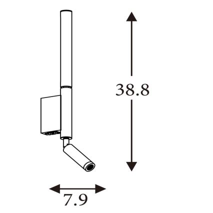 Searchlight - LED točkovna svetilka ARCHITECT LED/7W/230V rjava