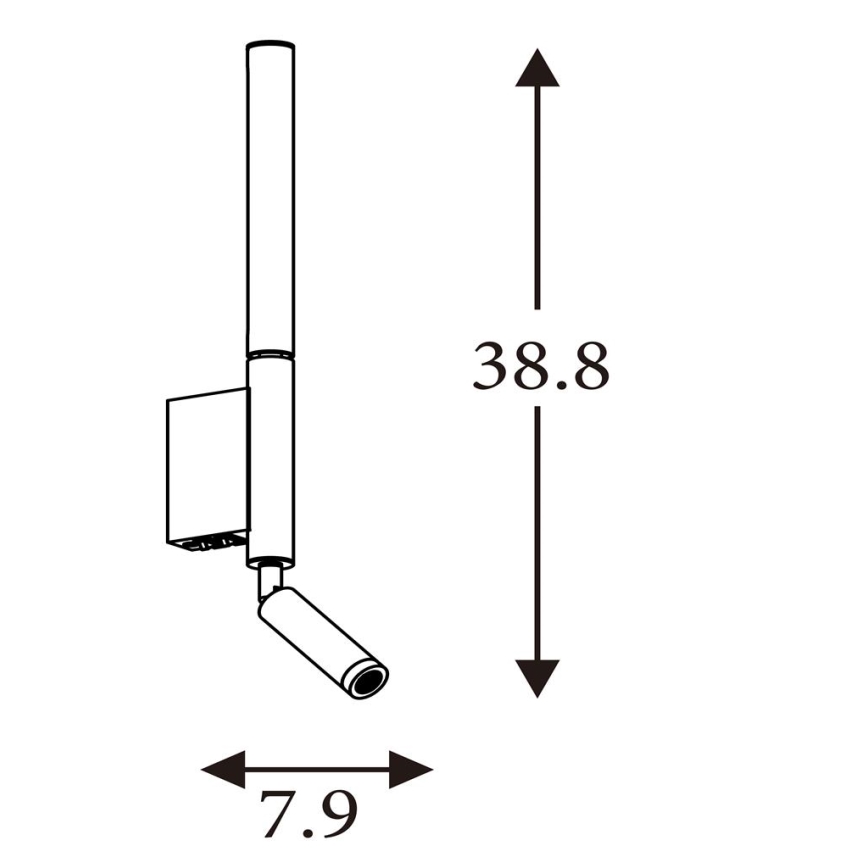 Searchlight - LED točkovna svetilka ARCHITECT LED/7W/230V rjava