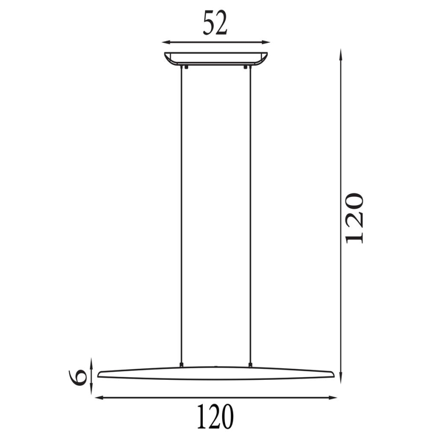 Searchlight - LED zatemljiv lestenec na kablu KENZIE LED/29W/230V 2700/3000/4000K