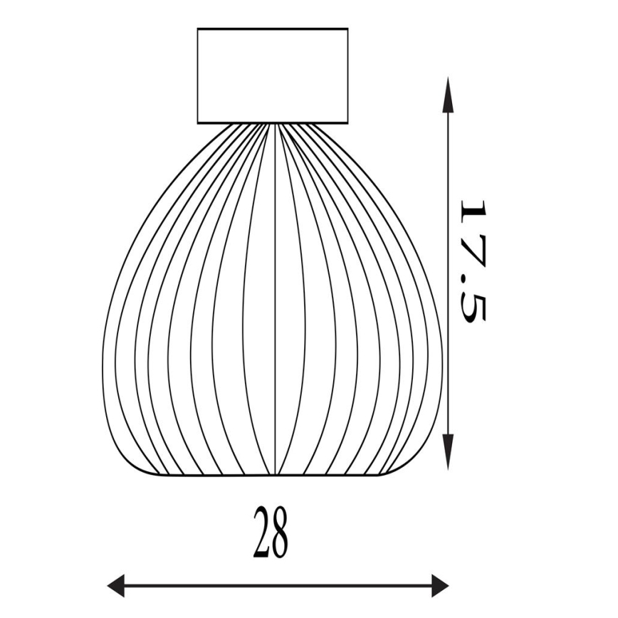 Searchlight - Stropna svetilka CELESTIAL 1xE27/60W/230V Ø 28 cm