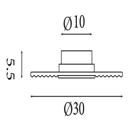 Searchlight - LED Zatemnljivo stensko svetilo CLEO LED/9,4W/230V črna