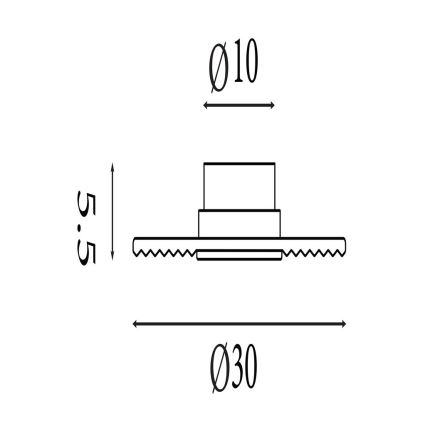 Searchlight - LED Zatemnljivo stensko svetilo CLEO LED/9,4W/230V siva